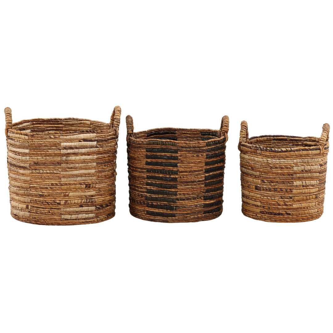 Rook Basket, Small shown alongside the other two Rook baskets - Whats New Furniture Portland OR