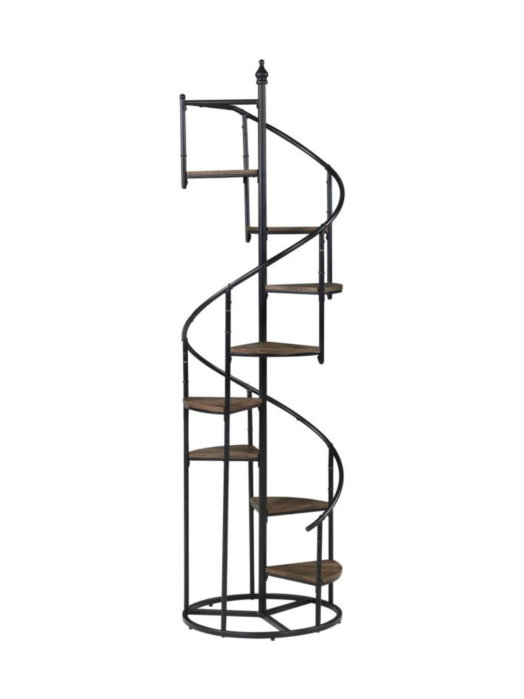 Roseglen Staircase Bookshelf - side angle - mid-century modern bookcases - Whats New Furniture Portland OR