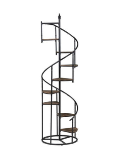 Roseglen Staircase Bookshelf - side angle - mid-century modern bookcases - Whats New Furniture Portland OR