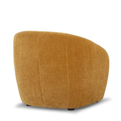 Roselawn Accent Chair in Canna Fennel back view - mid-century barrel accent chair private label - Whats New Furniture Portland OR