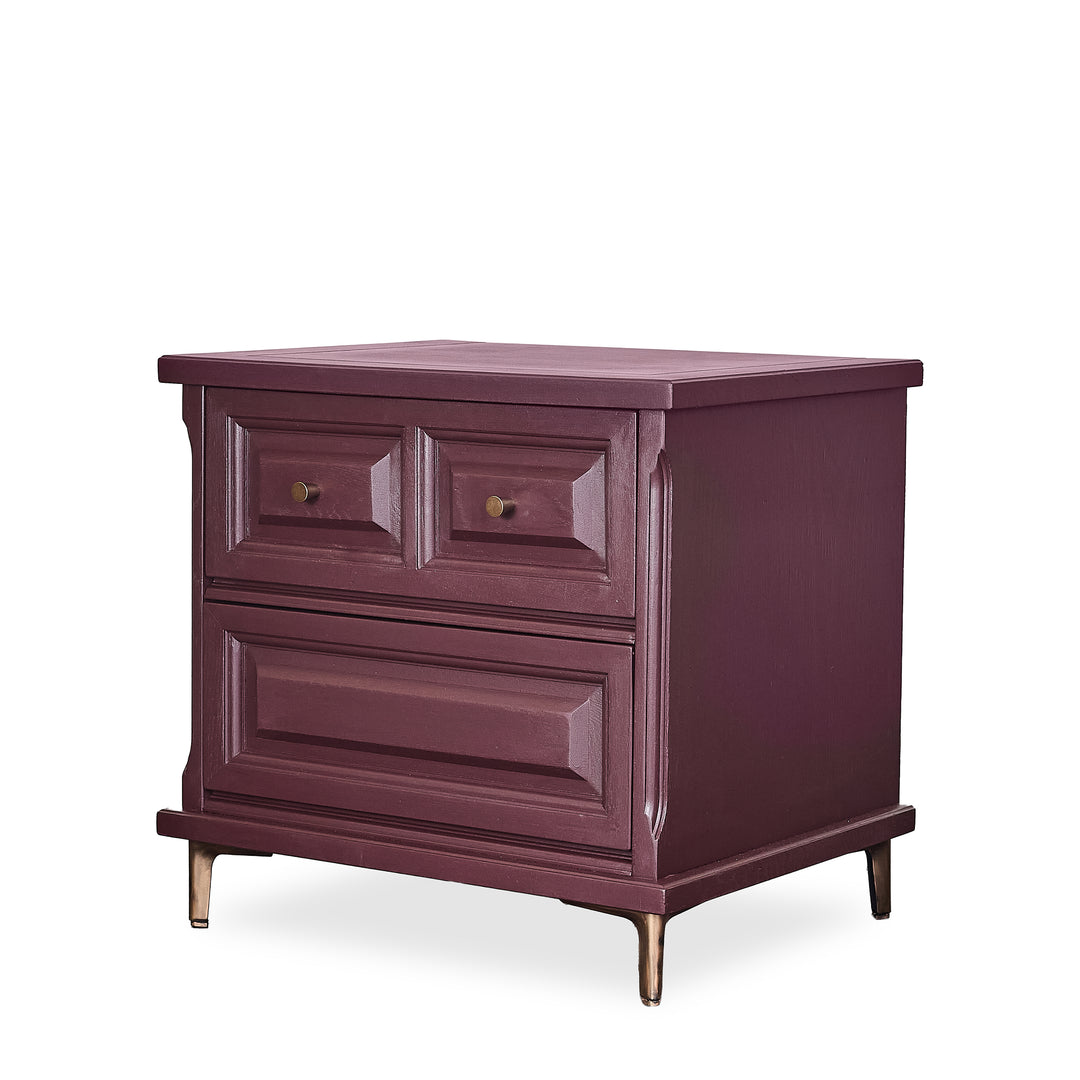 Rosewood Nightstand detail view - Whats New Furniture - Portland, Oregon