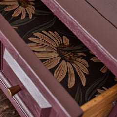 Rosewood Nightstand detail view 6 - Whats New Furniture - Portland, Oregon
