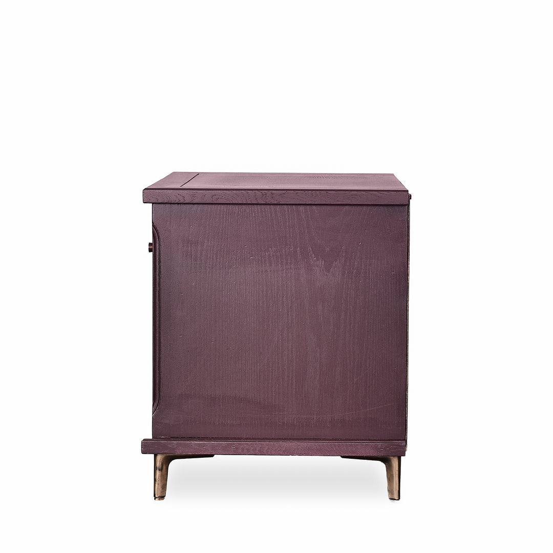 Rosewood Nightstand detail view 3 - Whats New Furniture - Portland, Oregon