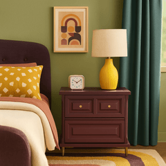 Rosewood Nightstand detail view 4 - Whats New Furniture - Portland, Oregon