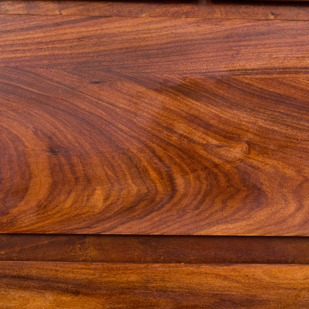Rosewood Wave Nightstand detail view 5 - Whats New Furniture - Portland, Oregon