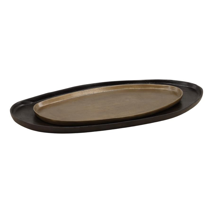 Roshan Tray Set of 2 Multicolor by Dovetail - product view
