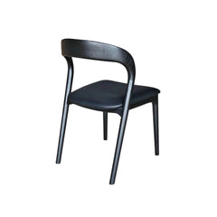 Rotondo Dining Chair in Black variant alternate angle - dining chair by LH Imports - Whats New Furniture Portland OR