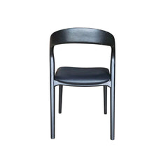Rotondo Dining Chair in Black variant back view - dining chair by LH Imports - Whats New Furniture Portland OR