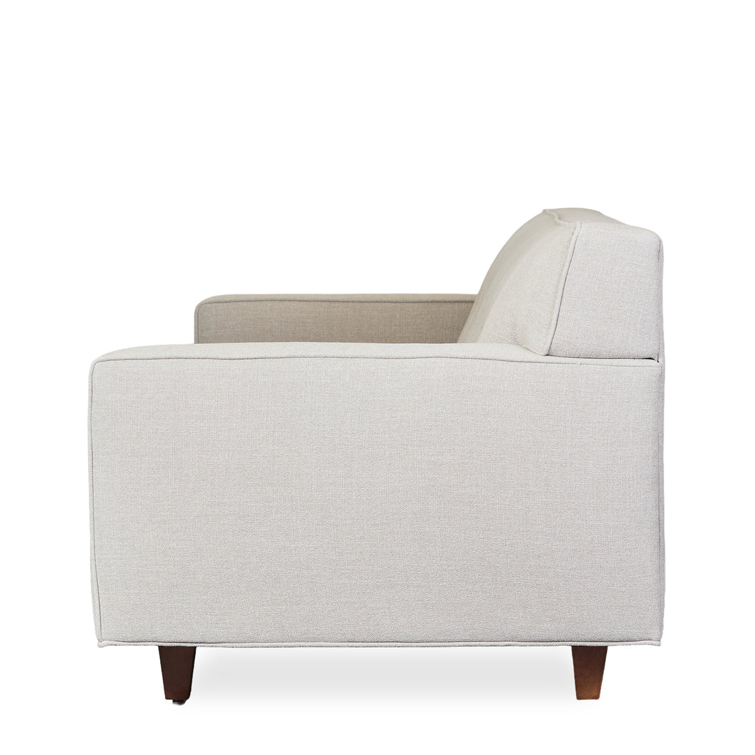 Dorset Sofa in beige detail view - tufted track-arm sofa by Rowe - Whats New Furniture Portland OR