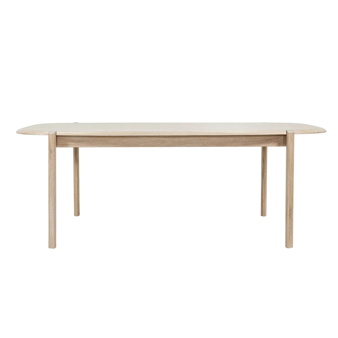 Runway Dining Table in Light Oak 82.6 inch large-size front view - light oak dining table by LH Imports - Whats New Furniture Portland OR
