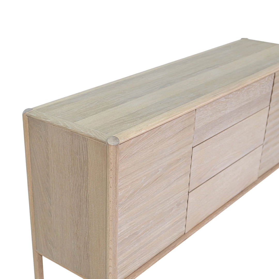 Runway Sideboard in Light Oak alternate side view - light oak sideboard by LH Imports - Whats New Furniture Portland OR