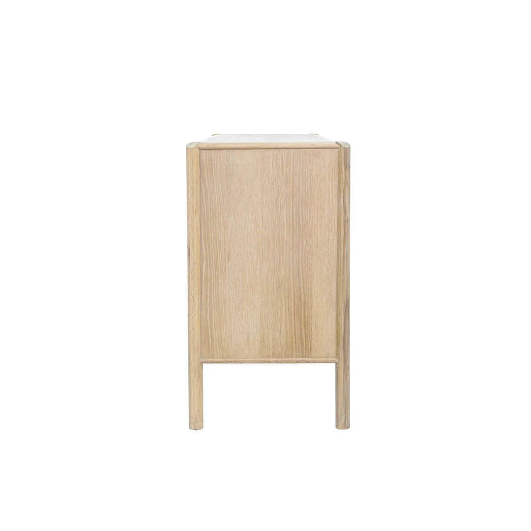 Runway Sideboard in Light Oak side view - light oak sideboard by LH Imports - Whats New Furniture Portland OR