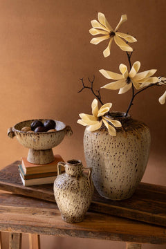 Rustic Ceramic Compote — view 2
