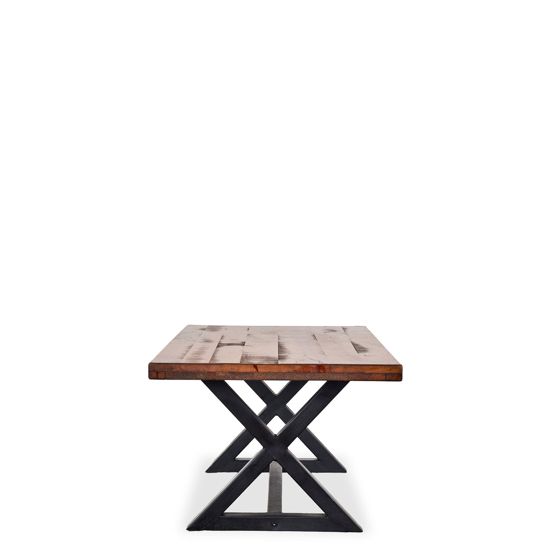 Rustic Coffee Table detail view 2 - Whats New Furniture - Portland, Oregon