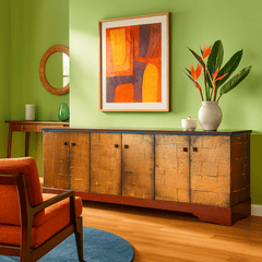 Rustic Modern Sideboard detail view 5 - Whats New Furniture - Portland, Oregon