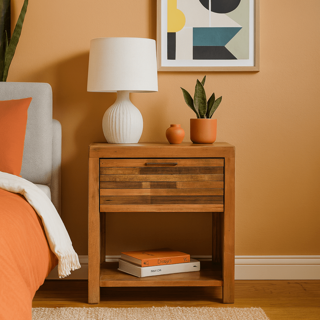 Rustic Nightstand detail view 4 - Whats New Furniture - Portland, Oregon