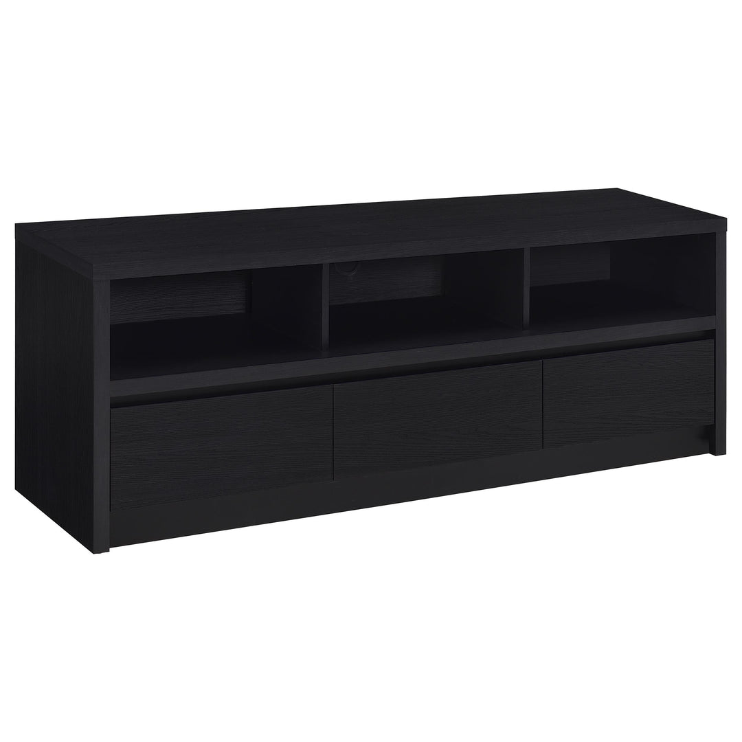 Rutland 59-inch 3-drawer TV Stand Media Console Black - What&