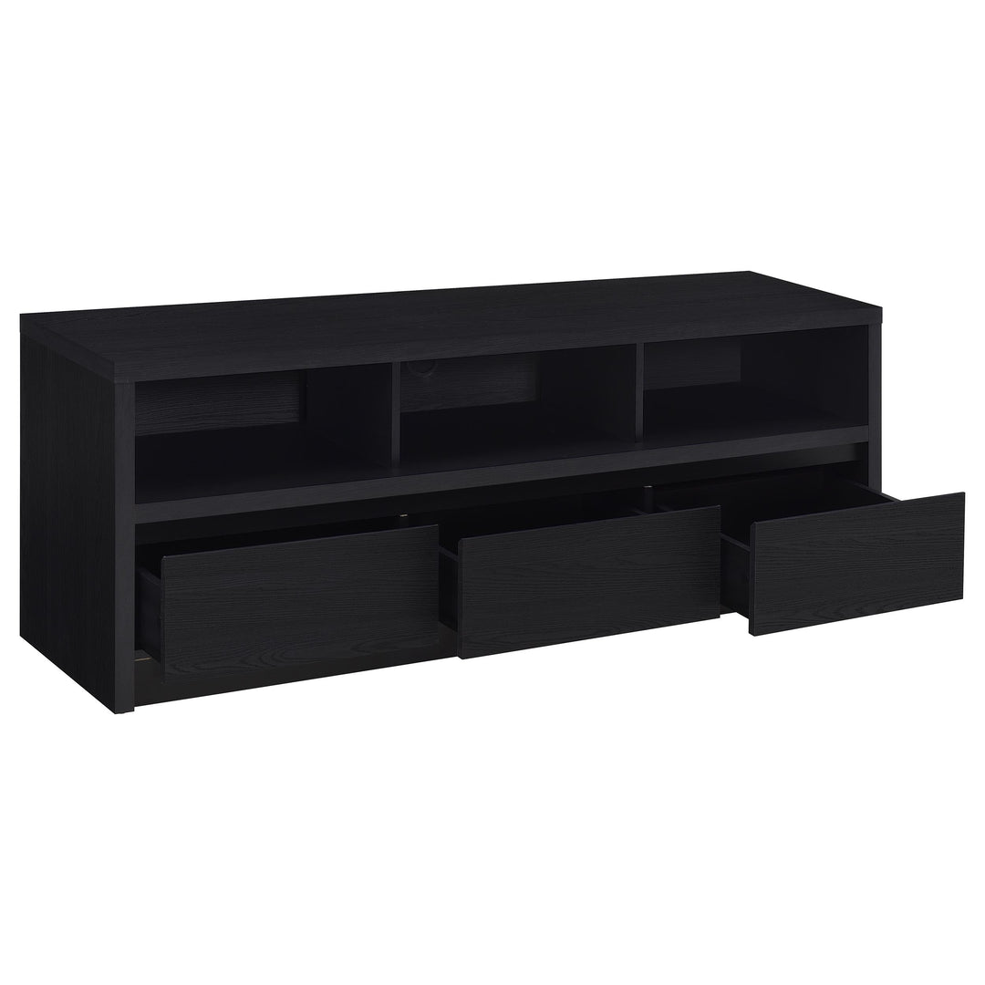 Rutland 59-inch 3-drawer TV Stand Media Console Black - What&