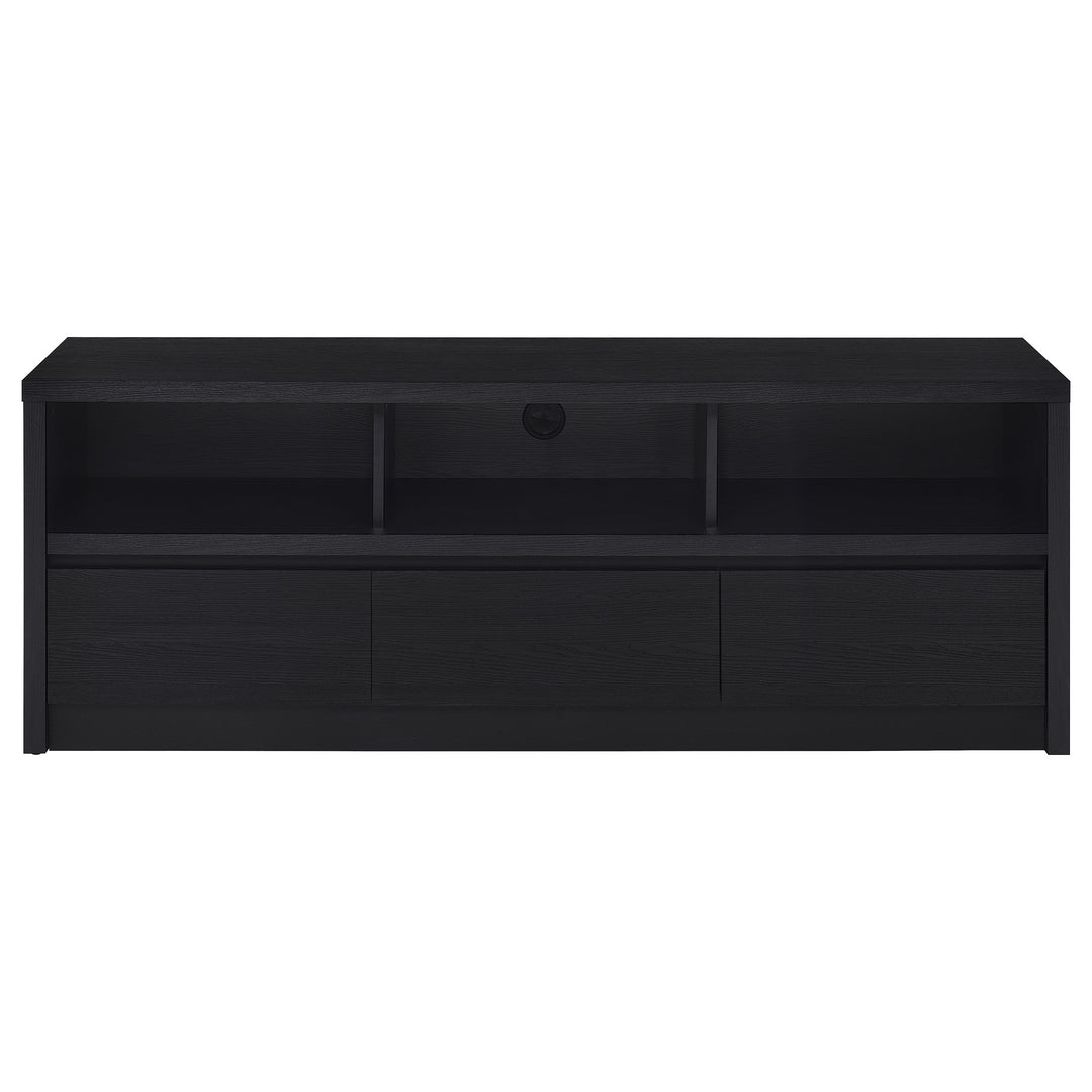Rutland 59-inch 3-drawer TV Stand Media Console Black - What&