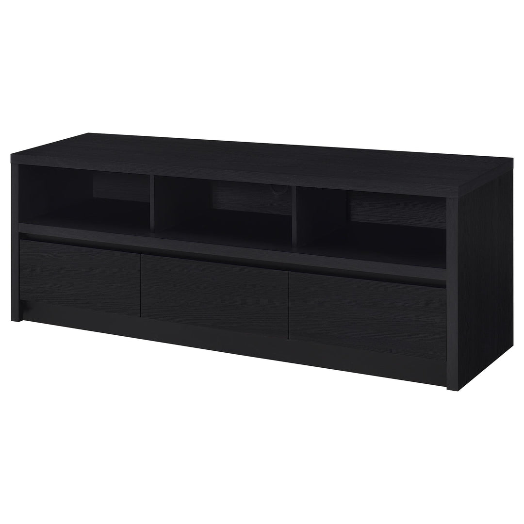 Rutland 59-inch 3-drawer TV Stand Media Console Black - What&
