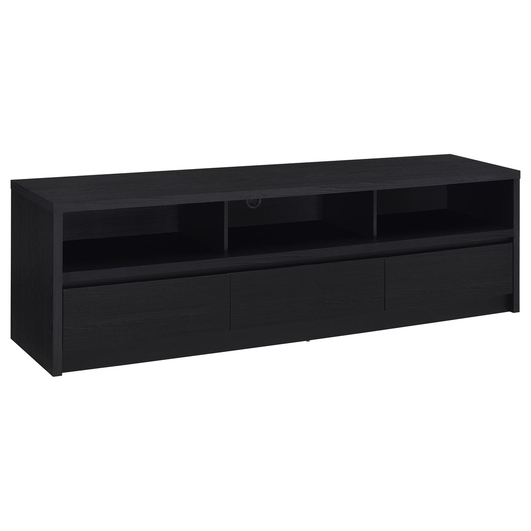 Rutland 78-inch 3-drawer TV Stand Media Console Black - What&