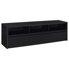 Rutland 78-inch 3-drawer TV Stand Media Console Black - What&