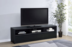Rutland 78-inch 3-drawer TV Stand Media Console Black - What&