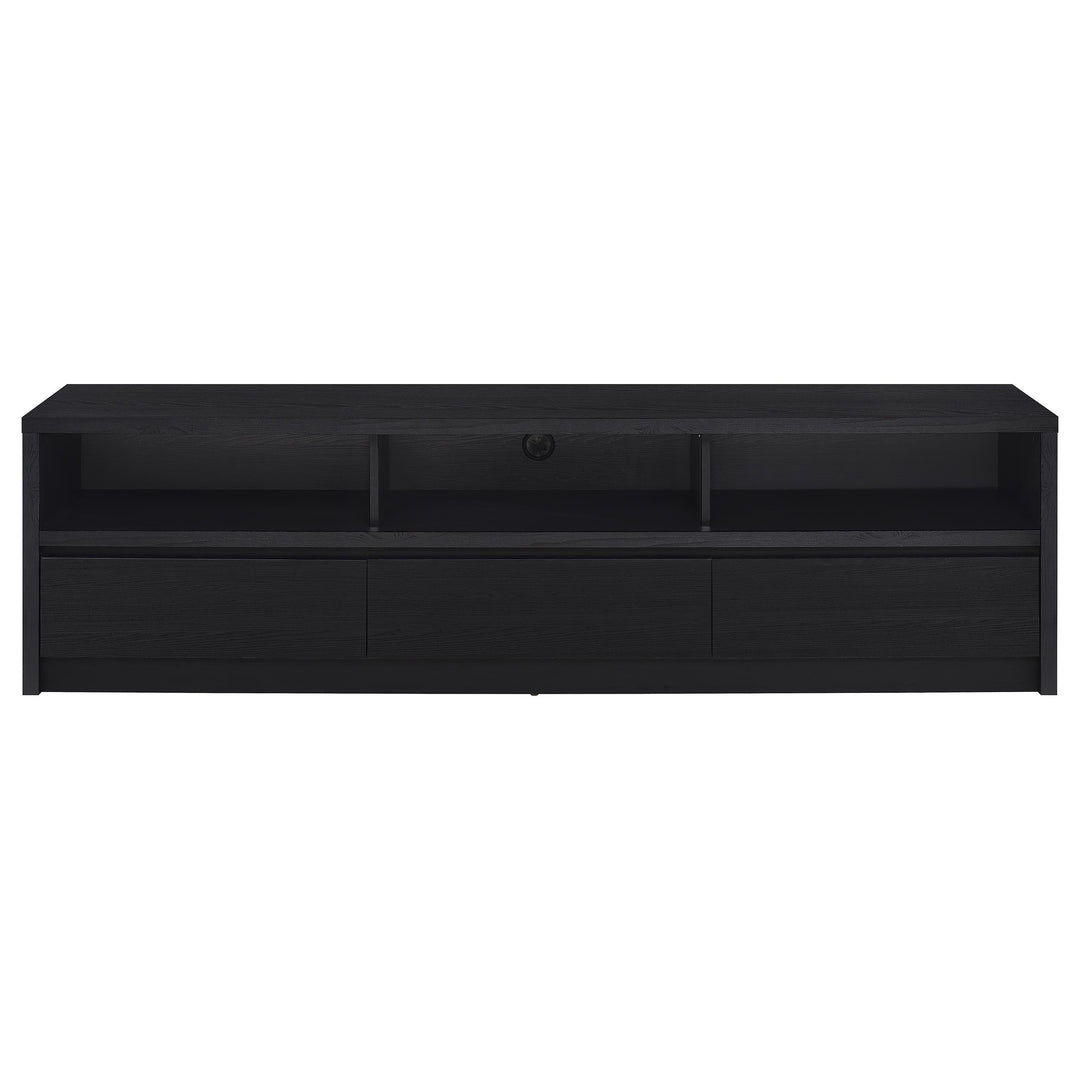 Rutland 78-inch 3-drawer TV Stand Media Console Black - What&