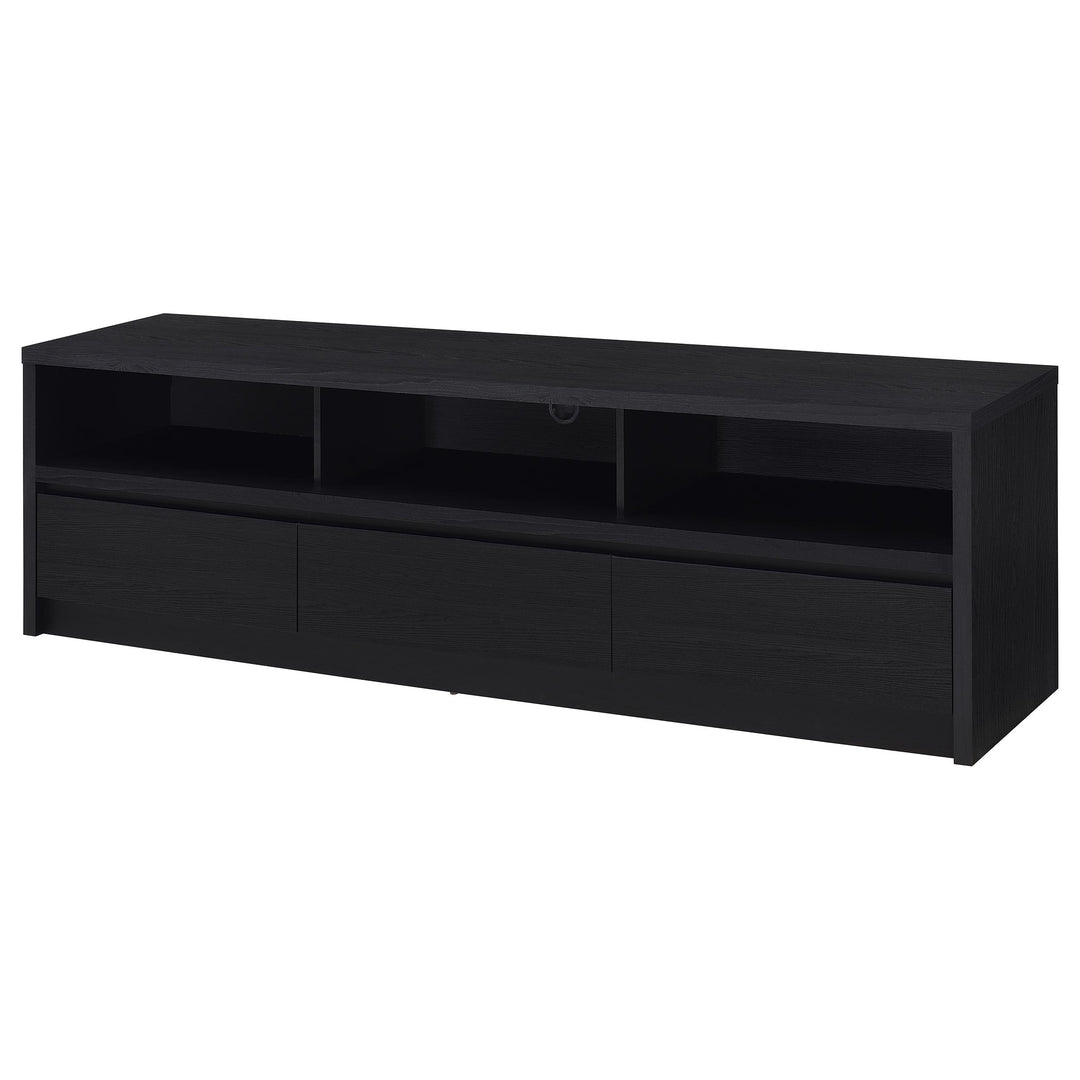 Rutland 78-inch 3-drawer TV Stand Media Console Black - What&