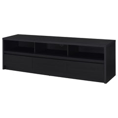 Rutland 78-inch 3-drawer TV Stand Media Console Black - What&