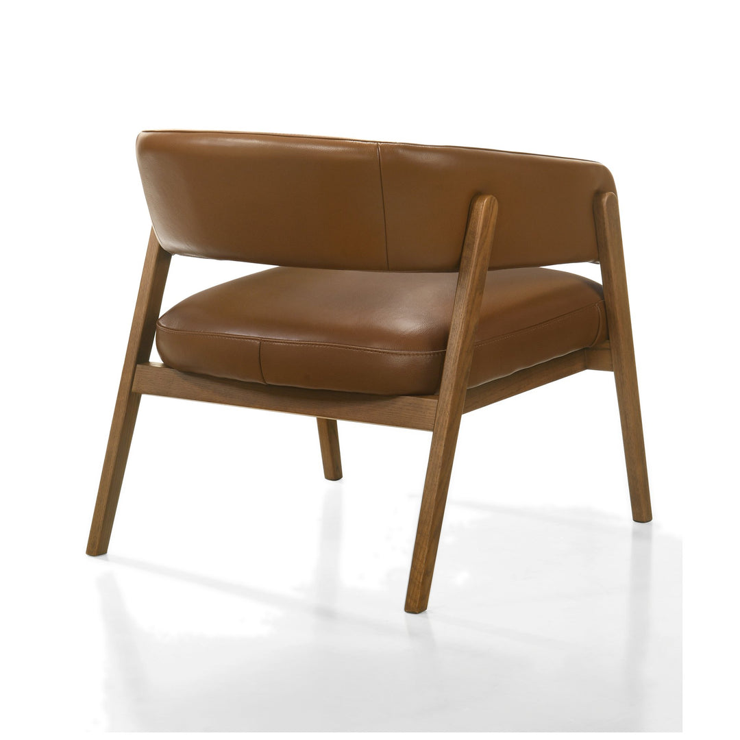 Saga Arm Chair in 676 Brick - back studio - Whats New Furniture Portland