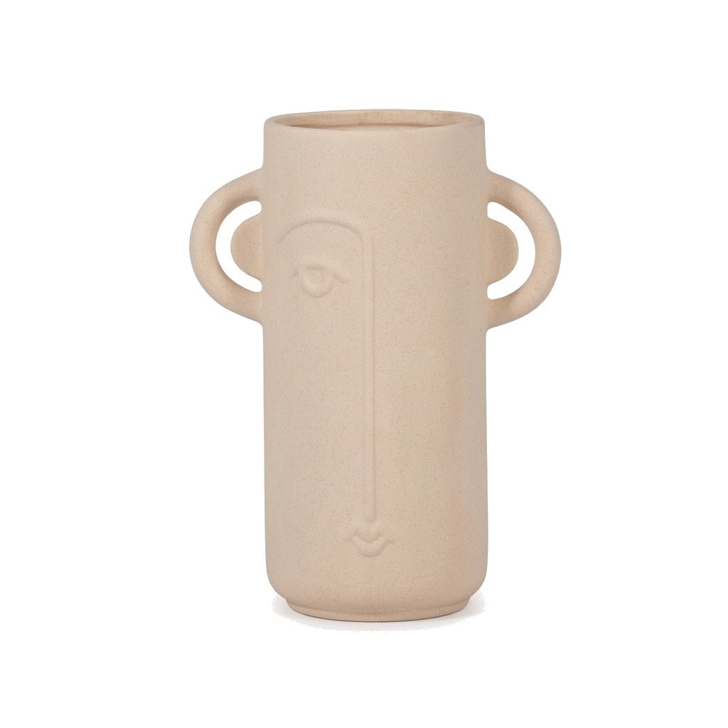 10" Face Vase W/ Handles - What's New Furniture Portland Oregon