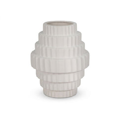 10" Textured Staggered Vase - Studio Front - What&