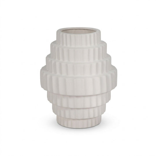 10" Textured Staggered Vase - Studio Front - What's New Furniture Portland Oregon