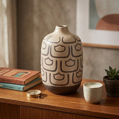 10"h Decoractive Vase, Irish Cream - What&