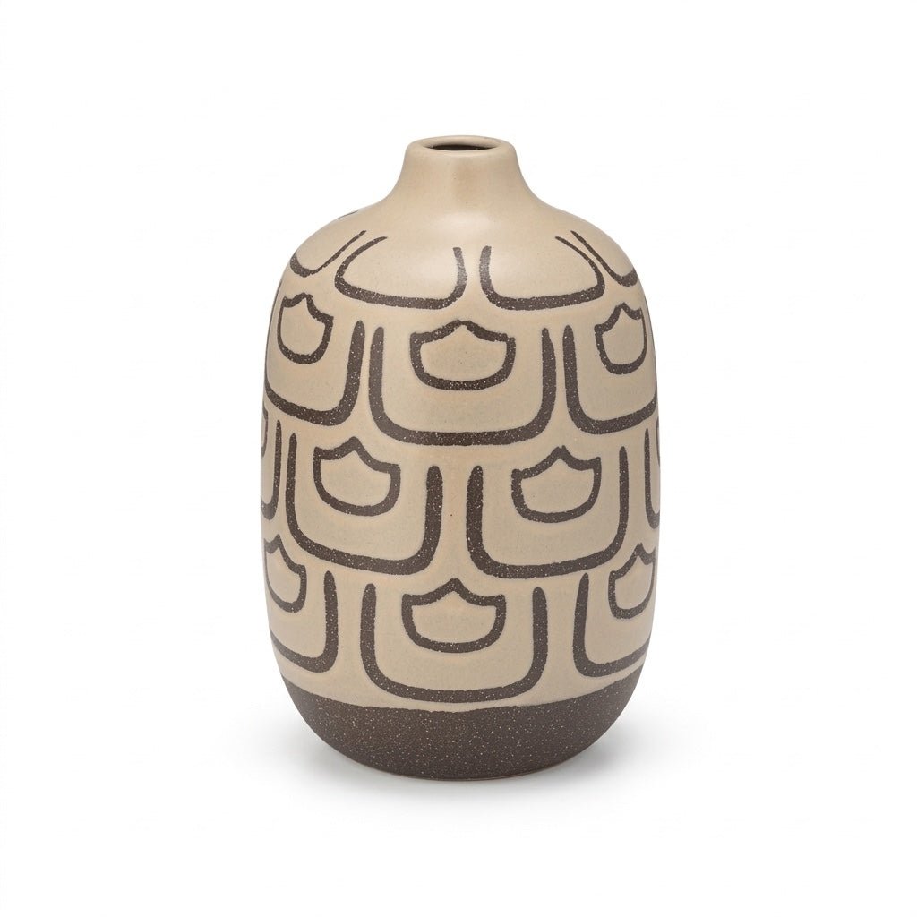 10"h Decoractive Vase, Irish Cream - What's New Furniture Portland Oregon