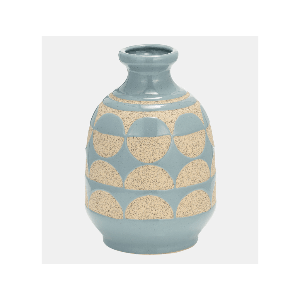 10"h Half Circles Vase - What's New Furniture - Portland, Oregon