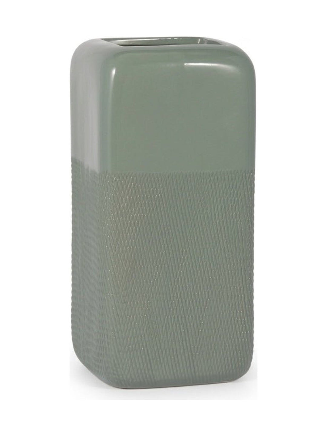12" Squared Grooved Vase - What's New Furniture Portland Oregon