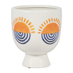 7"h Sunrise Eyes Flower Vase by Sagebrook Home - product view - Whats New Furniture Portland OR