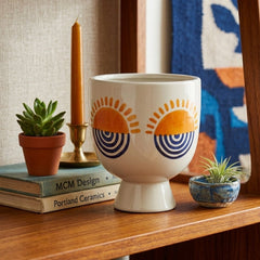 7"h Sunrise Eyes Flower Vase - What&