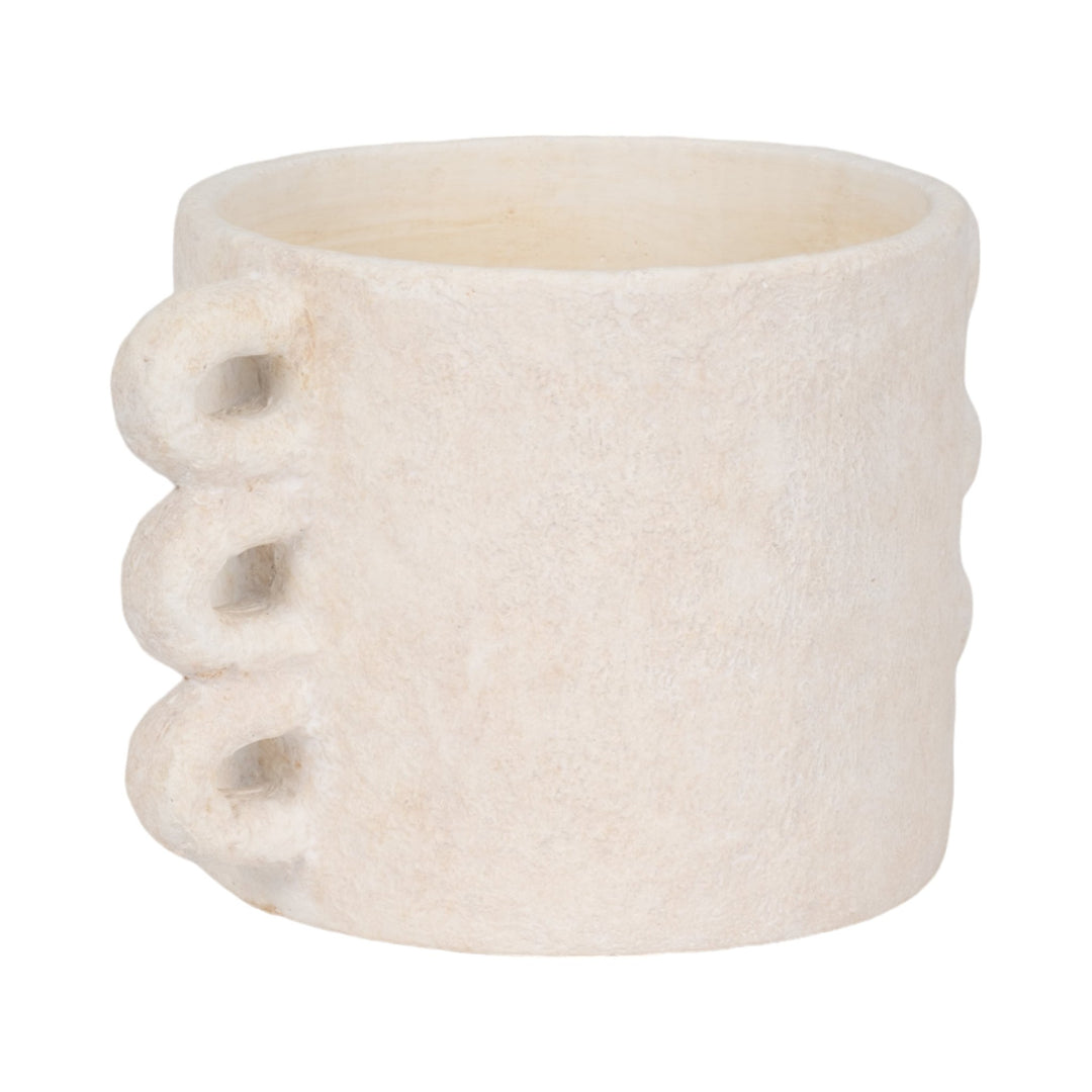 Arch Handle Planter by Sagebrook Home - detail view - Whats New Furniture Portland OR
