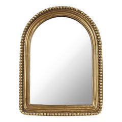 Gold beaded arch tabletop vanity mirror 5x7 - Sagebrook Home - Whats New Furniture Portland OR