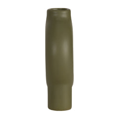 Olive green ceramic donut footed vase 7 inch - Sagebrook Home - Whats New Furniture Portland OR