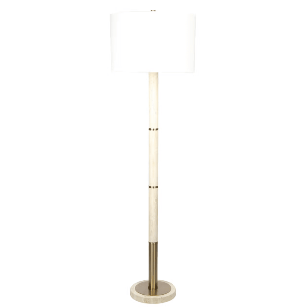 Kent Travertine Floor Lamp - What's New Furniture - Portland, Oregon