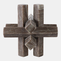 Marble Geometric Orb - What&