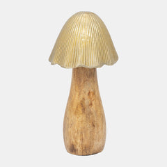 Mushroom with Metal Top detail view - Whats New Furniture Portland OR
