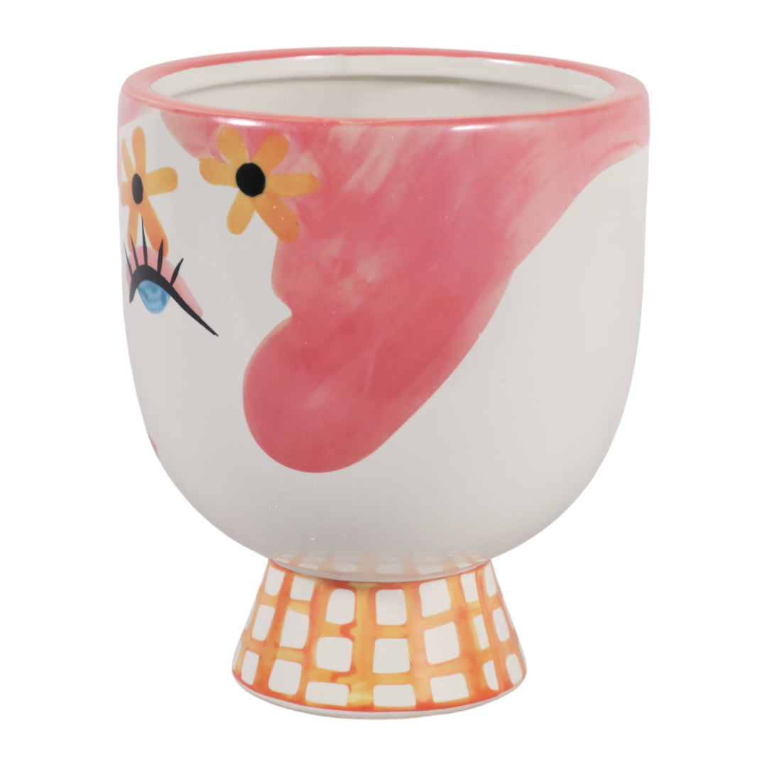 Pretty Eyelash Flower Vase by Sagebrook Home - detail view 3 - Whats New Furniture Portland OR