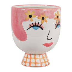 Pretty Eyelash Flower Vase by Sagebrook Home - detail view - Whats New Furniture Portland OR