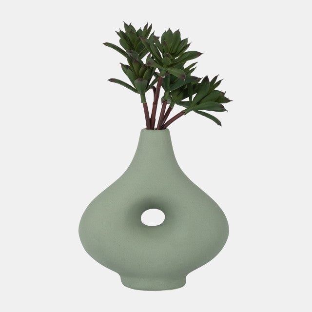 Short Open Cut-out Nomad Vase detail view 4 - Whats New Furniture Portland OR