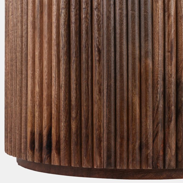 Storage Accent Table Marble Top detail view 5 - Whats New Furniture Portland OR